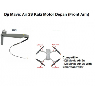 Dji Mavic Air 2S Kaki Depan - Dji Mavic Air 2S Front Arm Motor - Kiri